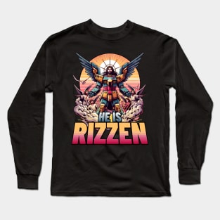 He is Rizzen! Mech Jesus! Long Sleeve T-Shirt